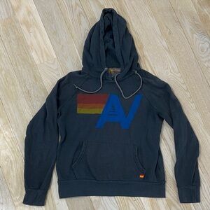 Aviator Nation Charcoal hoodie sweatshirt size M